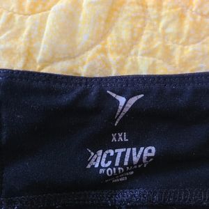 OLD Navy Bike shorts with zipper pocket on back - black/pink XXL